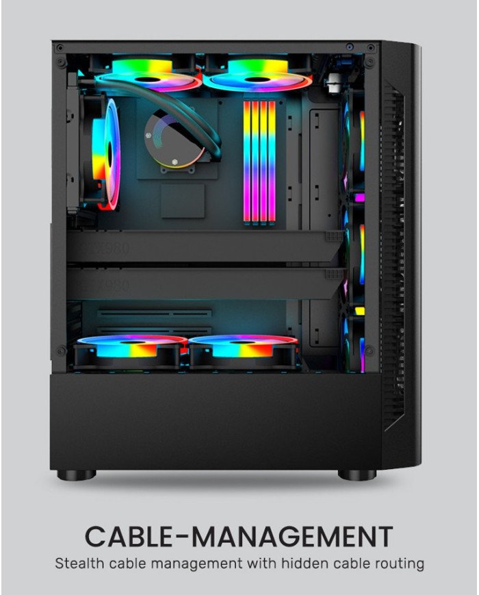 ARMAGGEDDON CASE GAMER BLANCO ATX MID-TOWER VIDRIO (TRITRON 3)