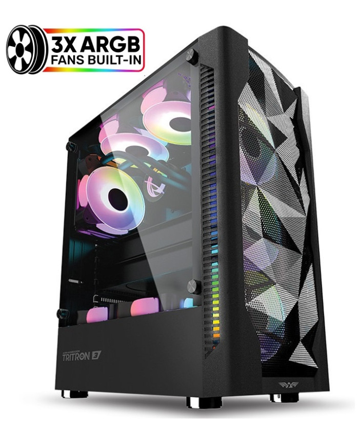 ARMAGGEDDON CASE GAMER ATX MID-TOWER VIDRIO (TRITRON 3)
