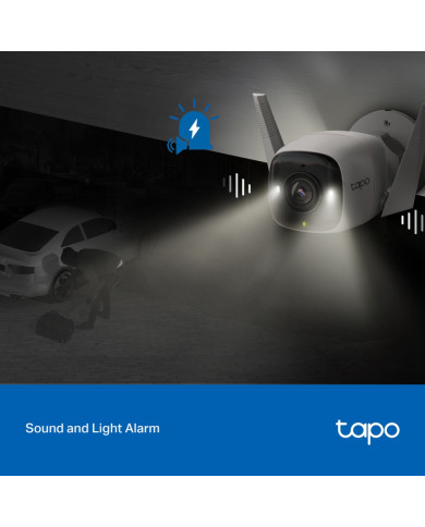 TP-LINK TAPO CAMARA DE SEGURIDAD 4MP WIFI/LAN EXTERIOR IP66 (C320WS)