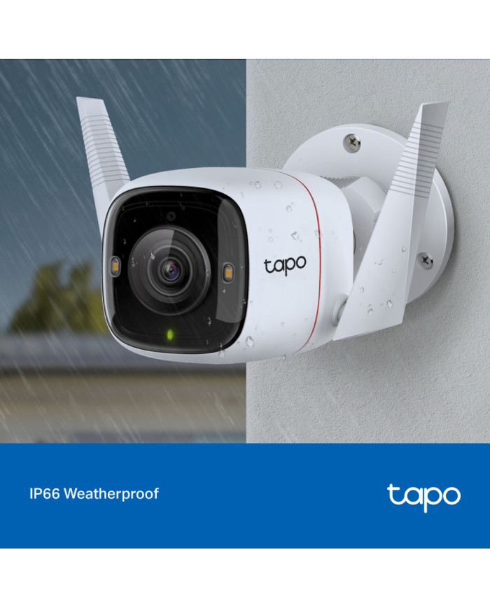 TP-LINK TAPO CAMARA DE SEGURIDAD 4MP WIFI/LAN EXTERIOR IP66 (C320WS)