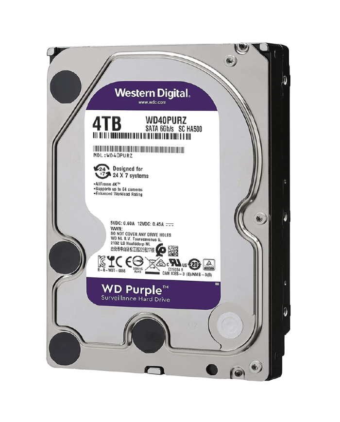 WD DISCO DURO 6TB HDD PURPLE 3.5" SATA