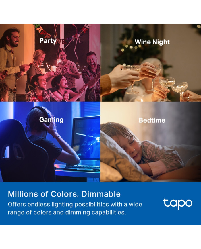 TP-LINK FOCO TAPO LED INTELIGENTE WIFI RGB MULTICOLOR (L535E)