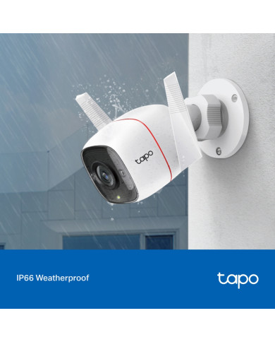 TP-LINK TAPO CAMARA DE SEGURIDAD 3MP WIFI/LAN EXTERIOR IP66 (C310)