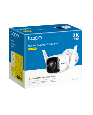 TP-LINK TAPO CAMARA DE SEGURIDAD 4MP WIFI/LAN EXTERIOR IP66 (C320WS)
