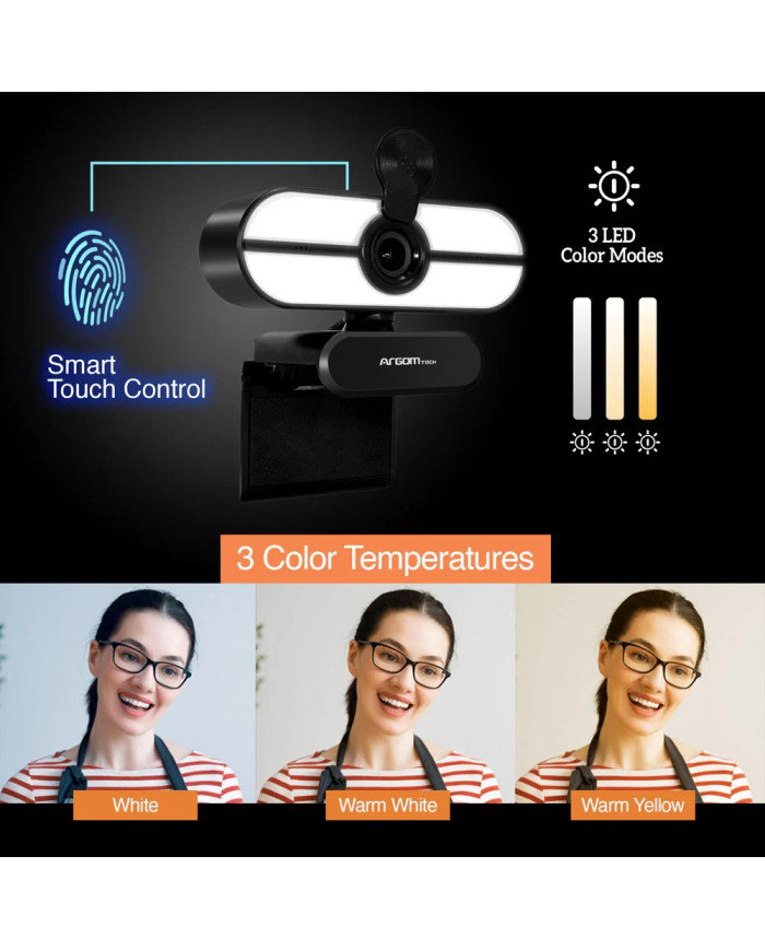 ARGOM CAMARA WEB 1080P FULL HD con MICROFONO (CAM 45)