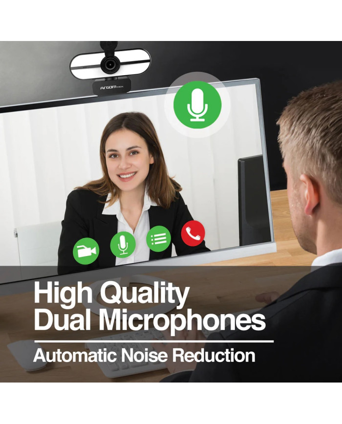 ARGOM CAMARA WEB 1080P FULL HD con MICROFONO (CAM 45)