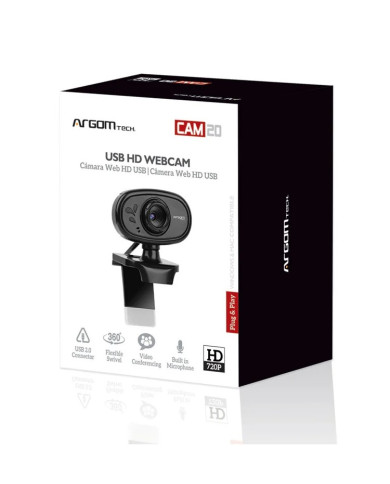 ARGOM CAMARA WEB 720P HD con MICROFONO (CAM 20)