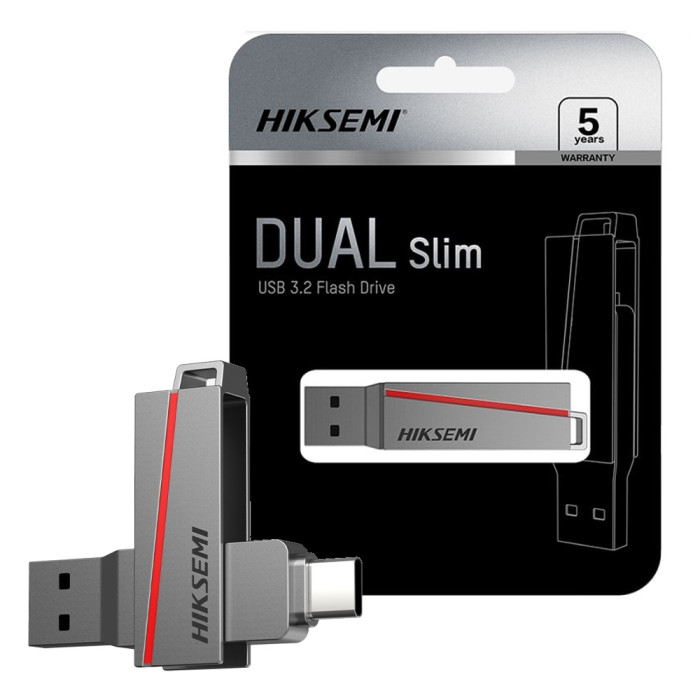 HIKSEMI PENDRIVE 128GB DUAL USB-C & USB 3.2