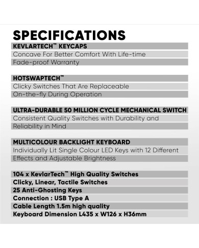 ARMAGGEDDON TECLADO MECANICO GAMER LED USB (MKA-7C)