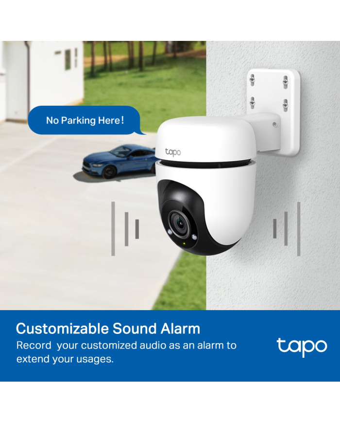 TP-LINK TAPO CAMARA DE SEGURIDAD 2MP WIFI GIRATORIA EXTERIOR IP65 (C500)