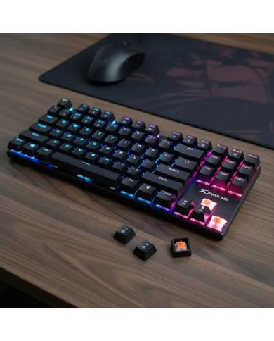 XTRIKE ME TECLADO MECANICO GAMER 80% RGB (GK-989)