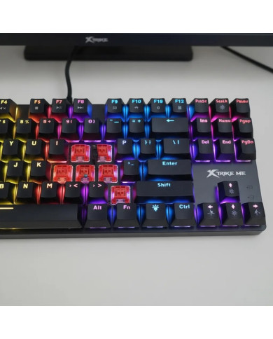 XTRIKE ME TECLADO MECANICO GAMER 80% RGB (GK-989)