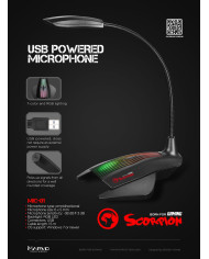 MARVO MICROFONO RGB USB (MIC-01)