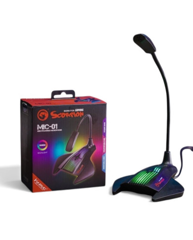 MARVO MICROFONO RGB USB (MIC-01)