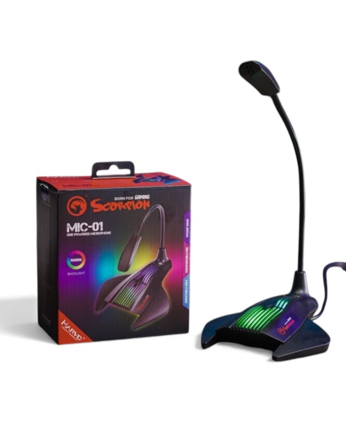 MARVO MICROFONO RGB USB (MIC-01)