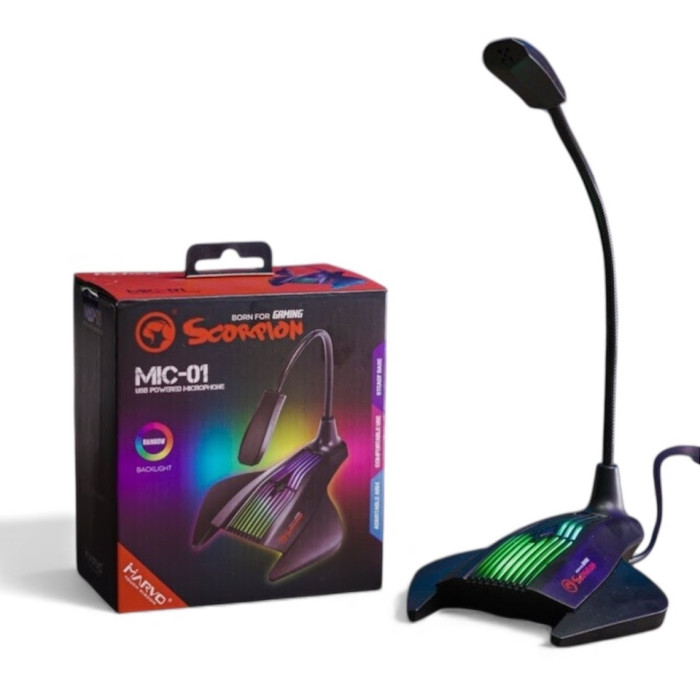 MARVO MICROFONO RGB USB (MIC-01)