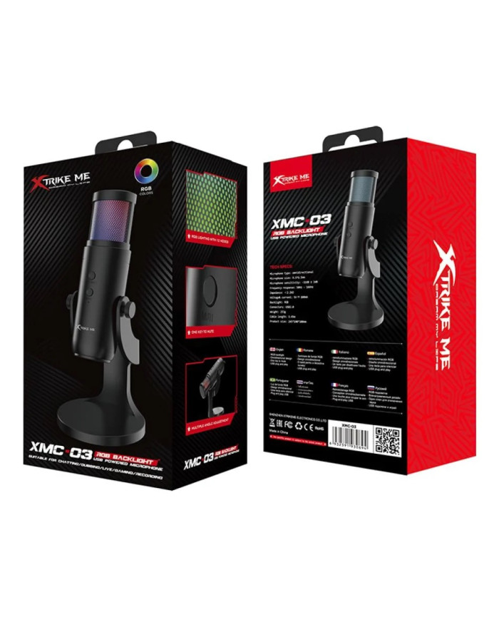 XTRIKE ME MICROFONO RGB USB (XMC-03)