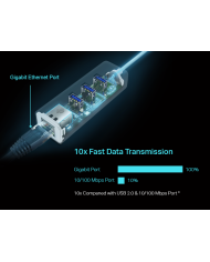 TP-LINK HUB USB-C a ETHERNET GIGABIT & 3*USB 3.0 (UE330C)
