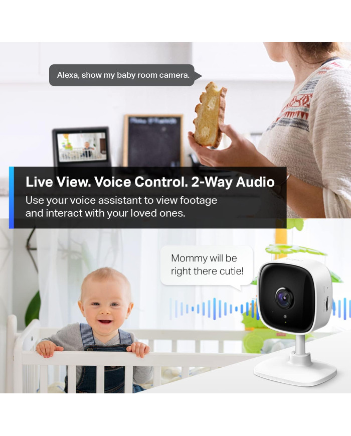 TP-LINK TAPO CAMARA DE SEGURIDAD 3MP WIFI INTERIOR (C110)