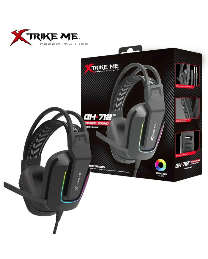 XTRIKE ME AUDIFONO GAMER RGB (GH-712)