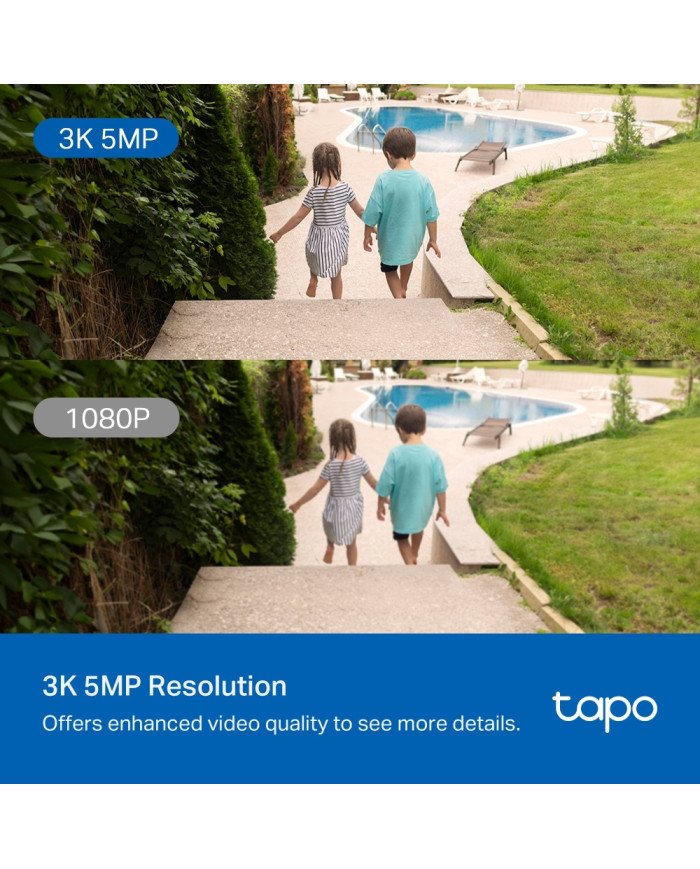 TP-LINK TAPO CAMARA DE SEGURIDAD WIFI/LAN 5MP GIRATORIA EXTERIOR (C530WS)