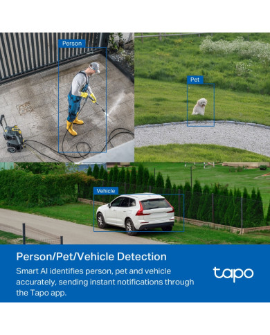 TP-LINK TAPO CAMARA DE SEGURIDAD WIFI/LAN 5MP GIRATORIA EXTERIOR (C530WS)