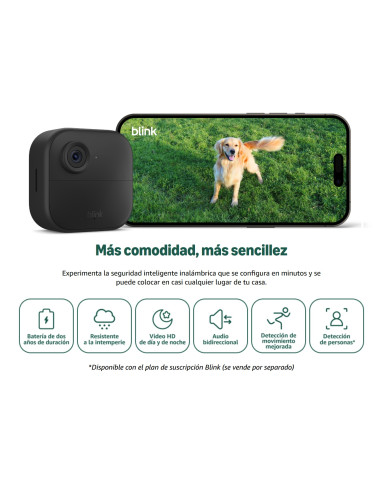 BLINK OUTDOOR 4 CAMARA DE SEGURIDAD 1080p INALAMBRICA (KIT 3*PACKS)