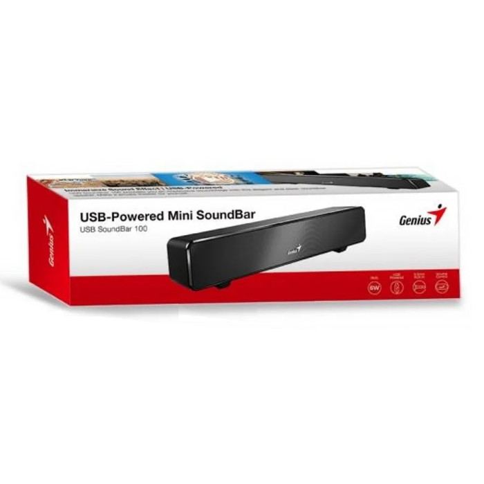 GENIUS BARRA DE SONIDO PARLANTE 6W (SOUNDBAR 100)
