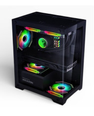 ARMAGGEDDON CASE GAMER M-ATX VIDRIO SIN VENTILADOR (AQUARON)