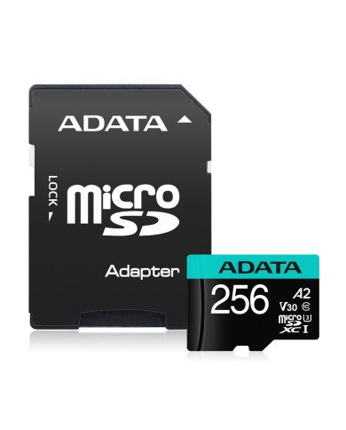 ADATA TARJETA DE MEMORIA PREMIER PRO MICROSD 256GB V30 A2 4K