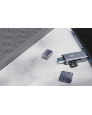 XTECH LECTOR TARJETA DE MEMORIA 2 en 1 (XTC-581)