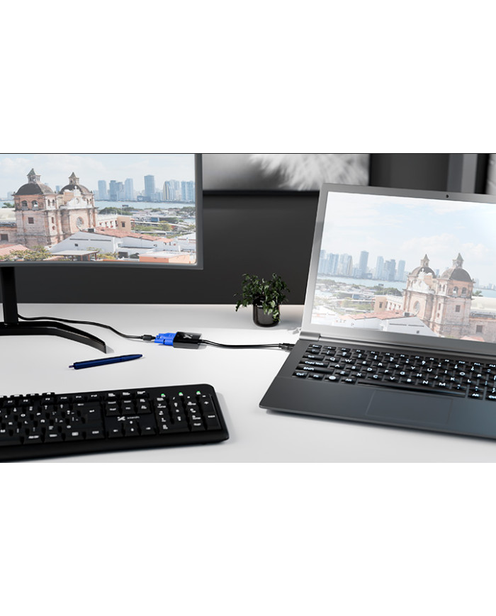 XTECH ADAPTADOR DE VIDEO HDMI A VGA (XTC-384)