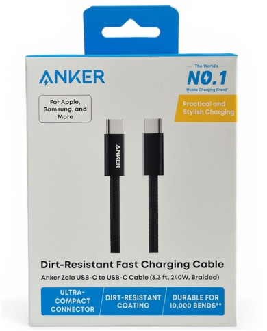 ANKER CABLE DATOS & CARGA 240W USB-C a USB-C 1MT (A8060H11)