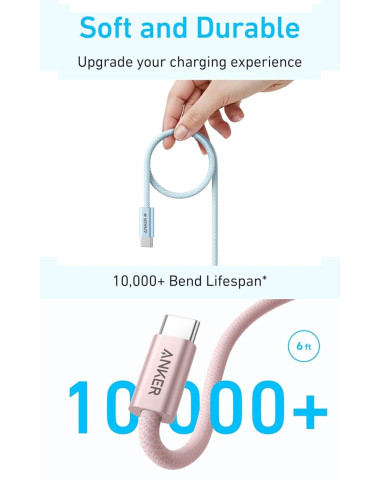 ANKER CABLE DATOS & CARGA 240W USB-C a USB-C 2MT (A8060H22)