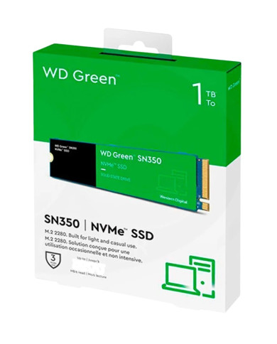 WD GREEN DISCO SOLIDO 1TB M.2 NVMe PCIe Gen3 (SN350)