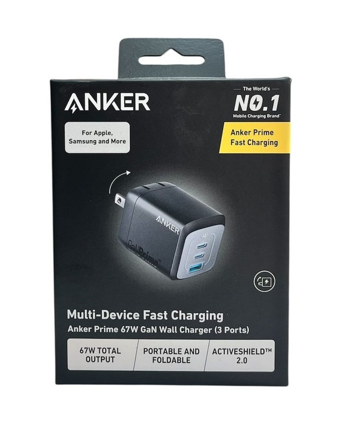 ANKER PRIME CARGADOR DE PARED 67W (A2669)