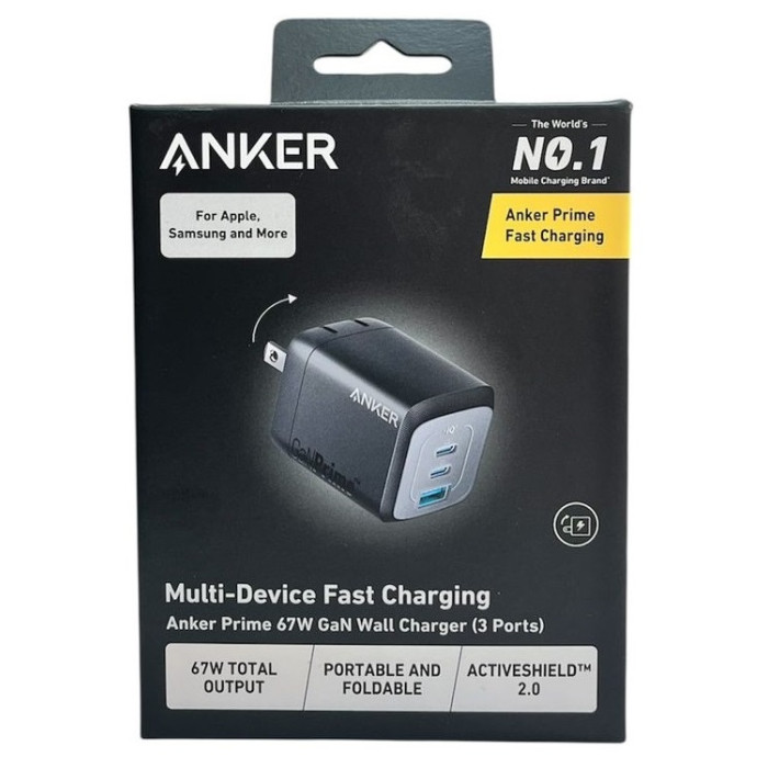 ANKER PRIME CARGADOR DE PARED 67W (A2669)