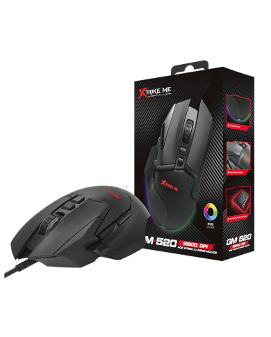 XTRIKE ME MOUSE GAMER 128000 DPI RGB (GM-520)