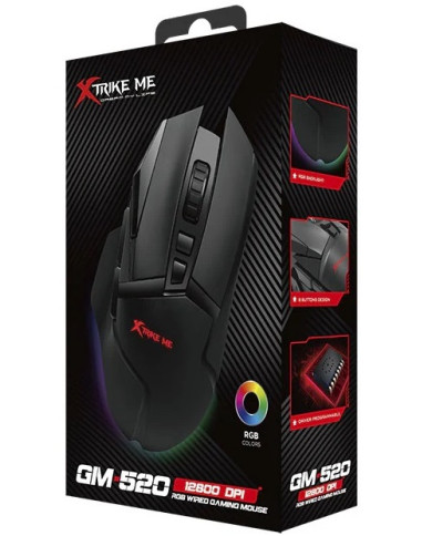 XTRIKE ME MOUSE GAMER 128000 DPI RGB (GM-520)