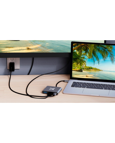 XTECH HUB MULTIPUERTOS USB-C 3 EN 1 (XTC-566)
