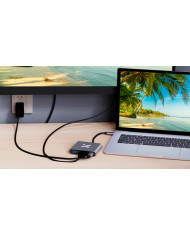XTECH HUB USB-C 3 EN 1 MULTIPUERTOS (XTC-566)