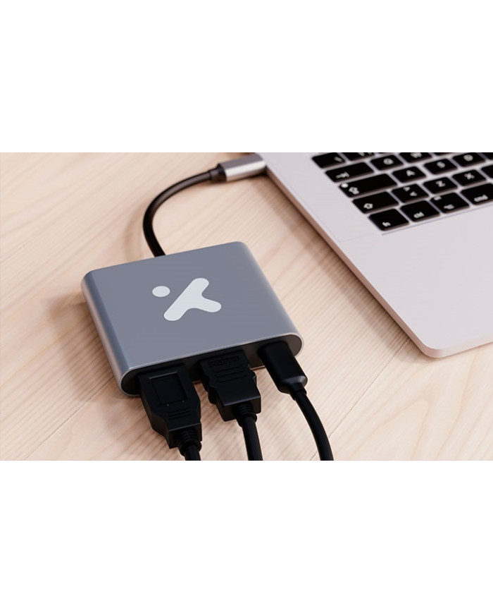 XTECH HUB USB-C 3 EN 1 MULTIPUERTOS (XTC-566)