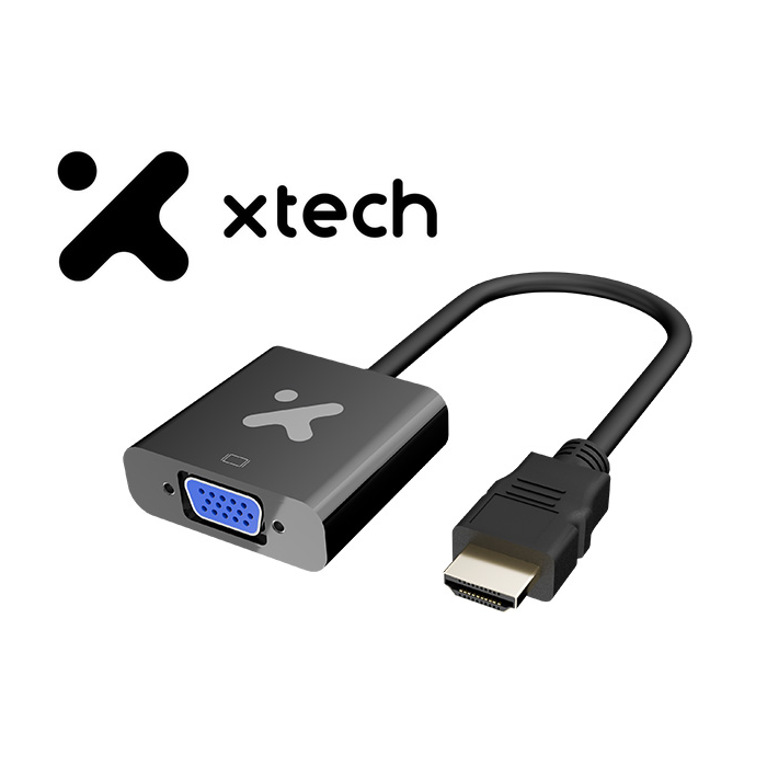 XTECH ADAPTADOR DE VIDEO HDMI A VGA (XTC-384)