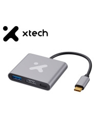 XTECH HUB USB-C 3 EN 1 MULTIPUERTOS (XTC-566)