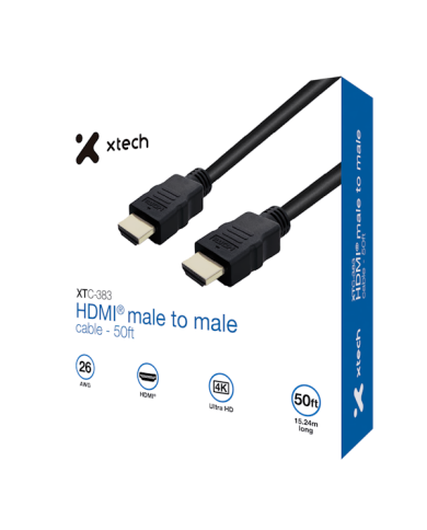 XTECH CABLE DE VIDEO HDMI 4K 15mts (XTC-383)