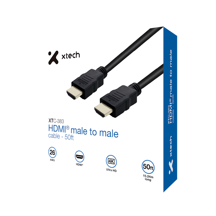 XTECH CABLE DE VIDEO HDMI 4K 15mts (XTC-383)