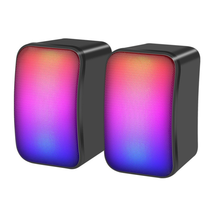 KISONLI PARLANTE STEREO 3W USB RGB (X17)
