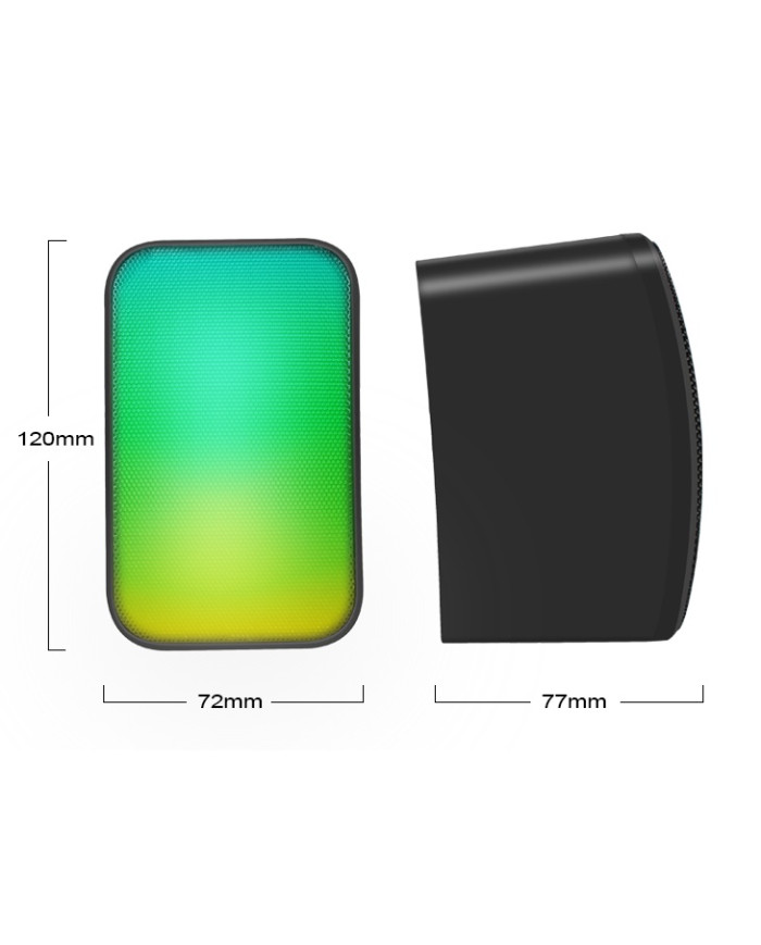 KISONLI PARLANTE STEREO 3W USB RGB (X17)