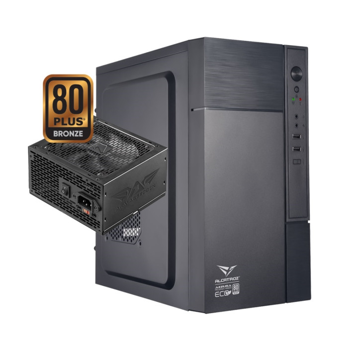 ALCATROZ CASE AZZURA ECO M900 + FUENTE 250W 80+