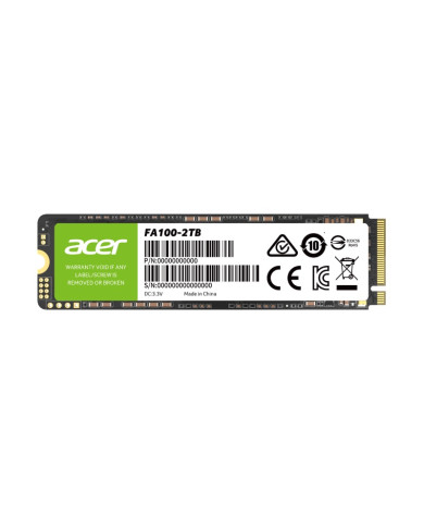 ACER DISCO SOLIDO 256GB M.2 NVMe PCIe Gen3 (FA100)